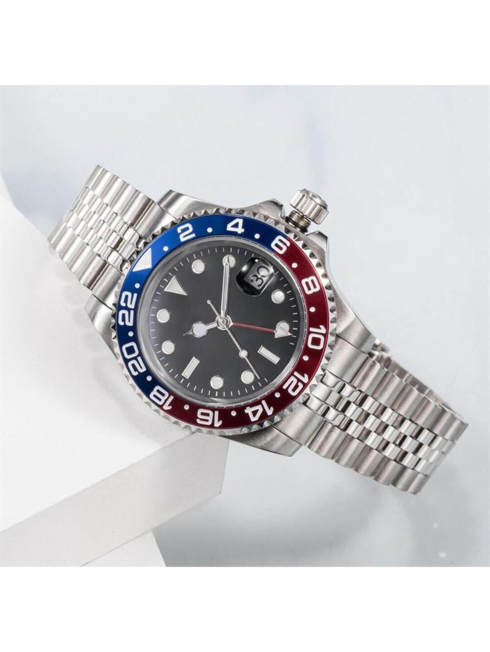Men's Stainless Steel Mechanical Watch with Sapphire Crystal stock 342